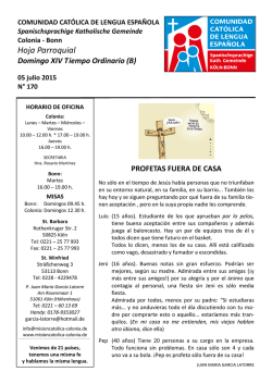 5 - Misión Católica de Lengua Española en Colonia y Bonn