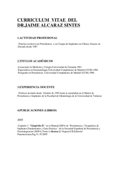 curriculum vitae del dr.jaime alcaraz sintes