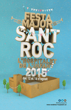 Festa Major de Sant Roc - Ajuntament de Vandellòs i l`Hospitalet de