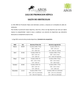 LIGA AROS - Federación Hípica de la Región de Murcia