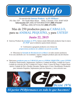 DESDE 1976 Junio 22, 2015 - SU-PER