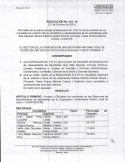 Resultados - Corposucre