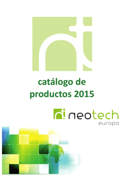 CATÁLOGO NEOTECH 2015 COMPLETO