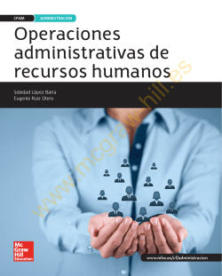 1. El departamento de recursos humanos - McGraw-Hill