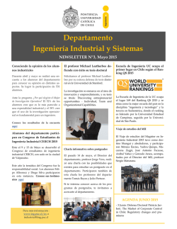 Departamento Ingenier&iacute;a Industrial y Sistemas