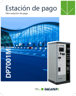 DATAPARK - DP7001M Mini estación de pago cut sheet