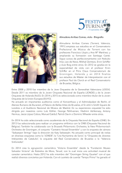 Almudena Arribas Comes PDF - Festival Internacional de Música de