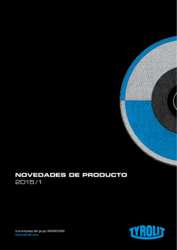 NOVEDADES DE PRODUCTO 2015 /1