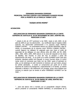 fernando bahamon cespedes principal testigo contra luis fernando
