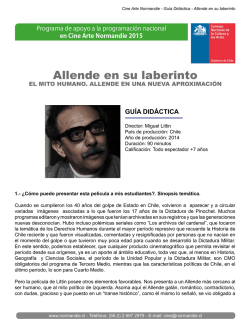 3.- Guía didáctica “ Allende en su laberinto”