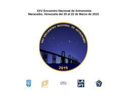 XXV Encuentro Nacional de Astronomía, 2015