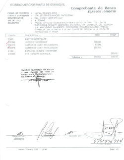 Viáticos 2012 parte 1 - Autoridad Aeroportuaria de Guayaquil