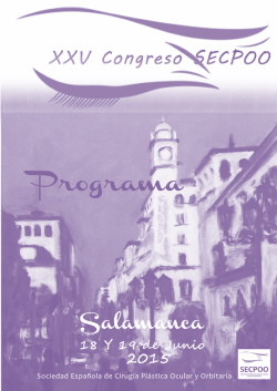 Programa XXV Congreso SECPOO