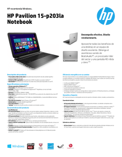 HP Pavilion 15-p203la Notebook