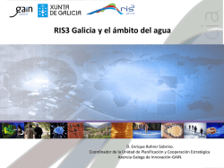 Enrique Rohrer Sobrino: "RIS3 Galicia y el ámbito del agua"