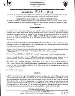 NOMBRAMIENTO PAOLA TATIANA VERA SOTO