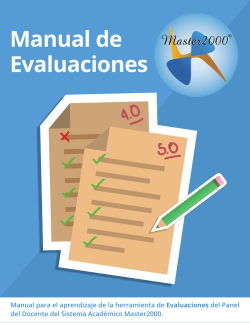 Manual para evaluaciones virtuales