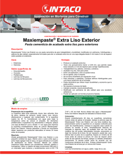 Maxiempaste® Extra Liso Exterior
