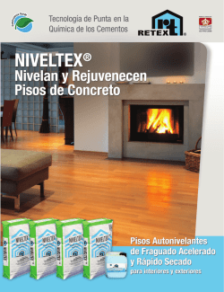 NIVELTEX® Nivelan y Rejuvenecen Pisos de Concreto