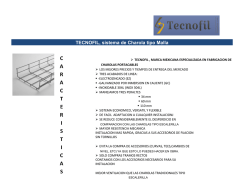 tecnofil, folleto