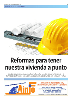 Cambiar las ventanas, el pavimento, el color de las paredes
