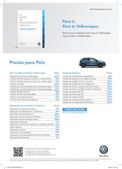 Precios para Polo - Volkswagen Madrid