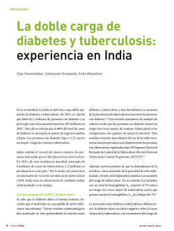 La doble carga de diabetes y tuberculosis: experiencia en india