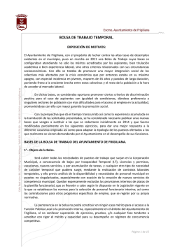 BOLSA DE TRABAJO TEMPORAL. - Ayuntamiento de Frigiliana