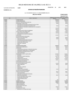 BOLSA MEXICANA DE VALORES, S.A.B. DE C.V.