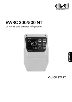 EWRC 300/500 NT Quick Start 9IS54376-3 ES - Eliwell-Store