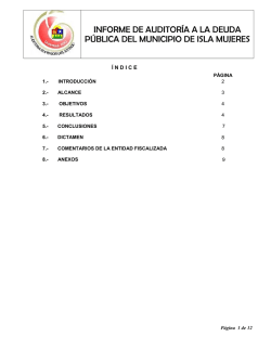 Municipio de Isla Mujeres - Auditoría Superior del Estado de