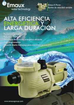 ALTA EFICIENCIA ENERGETICA Y LARGA DURACIÓN