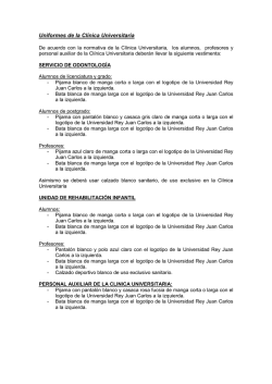 Uniformes de la Clínica Universitaria - URJC