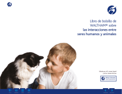 Libro de bolsillo de WALTHAM® sobre las interacciones entre seres