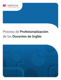 Proceso de Profesionalización de los Docentes de Inglés