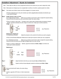 Installers Adjustment / Ajuste de Instalador