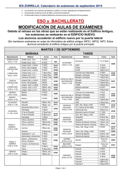 EXÁMENES DE SEPTIEMBRE-2015 - Nuevo