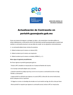 Actualización de Contraseña en portalrh.guanajuato.gob.mx