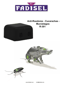 Anti-Roedores - Cucarachas - Murcielagos R-301