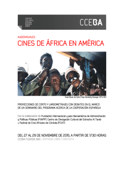Gacetilla CinesAfricaEnAmerica