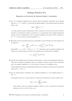 4) Respuesta en frecuencia de sistemas lineales e invariantes