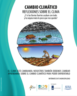 CAMBIO CLIMÁTICO REFLEXIONES SOBRE EL CLIMA