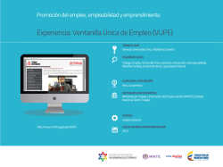 Ventanilla Única de Empleo (VUPE)