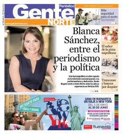 Blanca Sánchez, entre el periodismo y la política