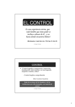 EL CONTROL
