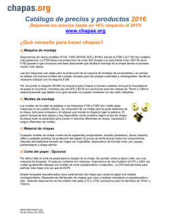 Precios Chapas.org