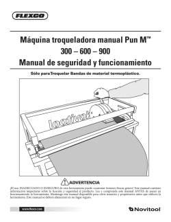Máquina troqueladora manual Pun M™ 300 – 600 – 900