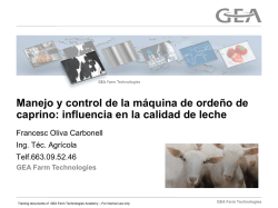 GEA Farm Technologies Manejo y control de la máquina de ordeño