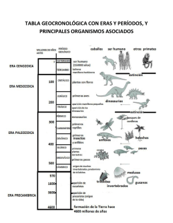 TABLA GEOCRONOLÓGICA CON ERAS Y PERÍODOS