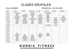 CLASES GRUPALES - Nordic Fitness